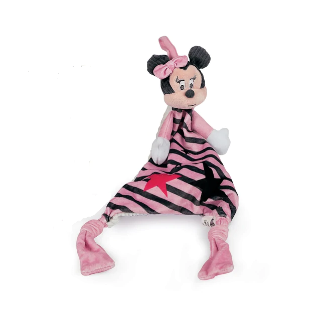 clementoni minnie mouse blanket pink grey star 30 cm 